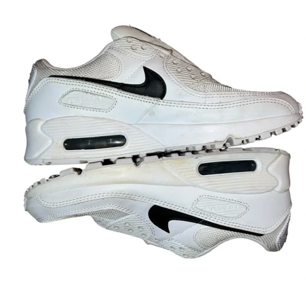 Nike Air Max 90‎ Womens 7.5 White Black Casual Sneakers Athletic Shoes